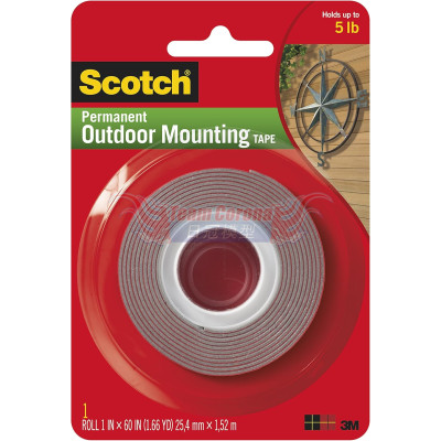 3M SCOTCH 4011  Permanent Outdoor Mounting Tape , Holds 5 lbs